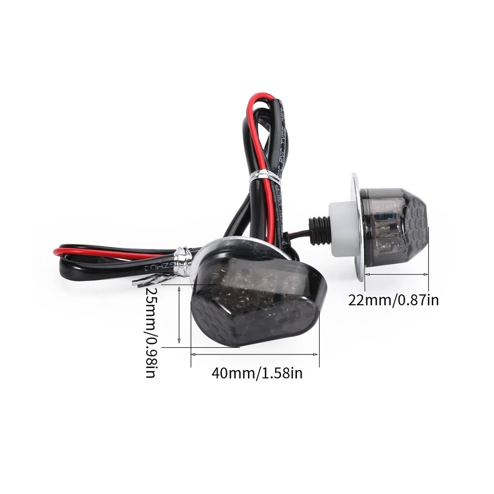 Luz indicadora LED de montaje empotrado para YAMAHA YZF R7 2021-2024 2022 Foto 2 de 4