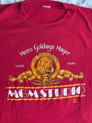 Men s Large- Vintage 70 s 80 s MGM Grand Production Lion Single Stitch Tee