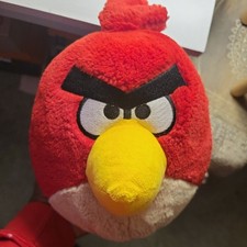 Commonwealth Angry Birds Terence Red Bird 7" Plush Stuffed Animal Rovio 2010 Lic