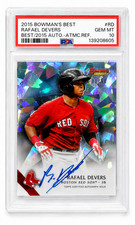 2015 Bowman’s Best Rafael Devers RC Auto PSA 10 Atomic /50 #01/50 POP 🔥