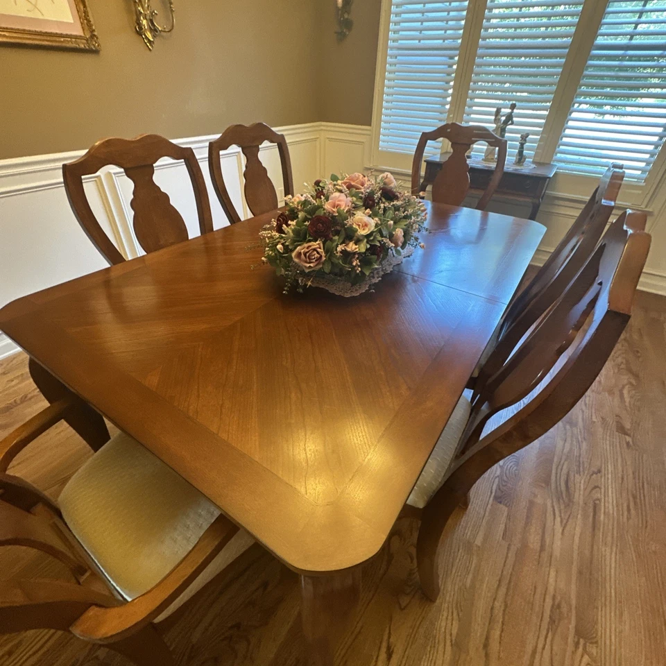 PFNA7-SBR-C 7 Pc Formal Dining room set for 6-Dining Table and 6 Dinette... - Image 3 of 4