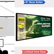 Fixed Frame Projection Screen 106 Inch 16:9 4K 8K HDTV HDR Active 3D Wall