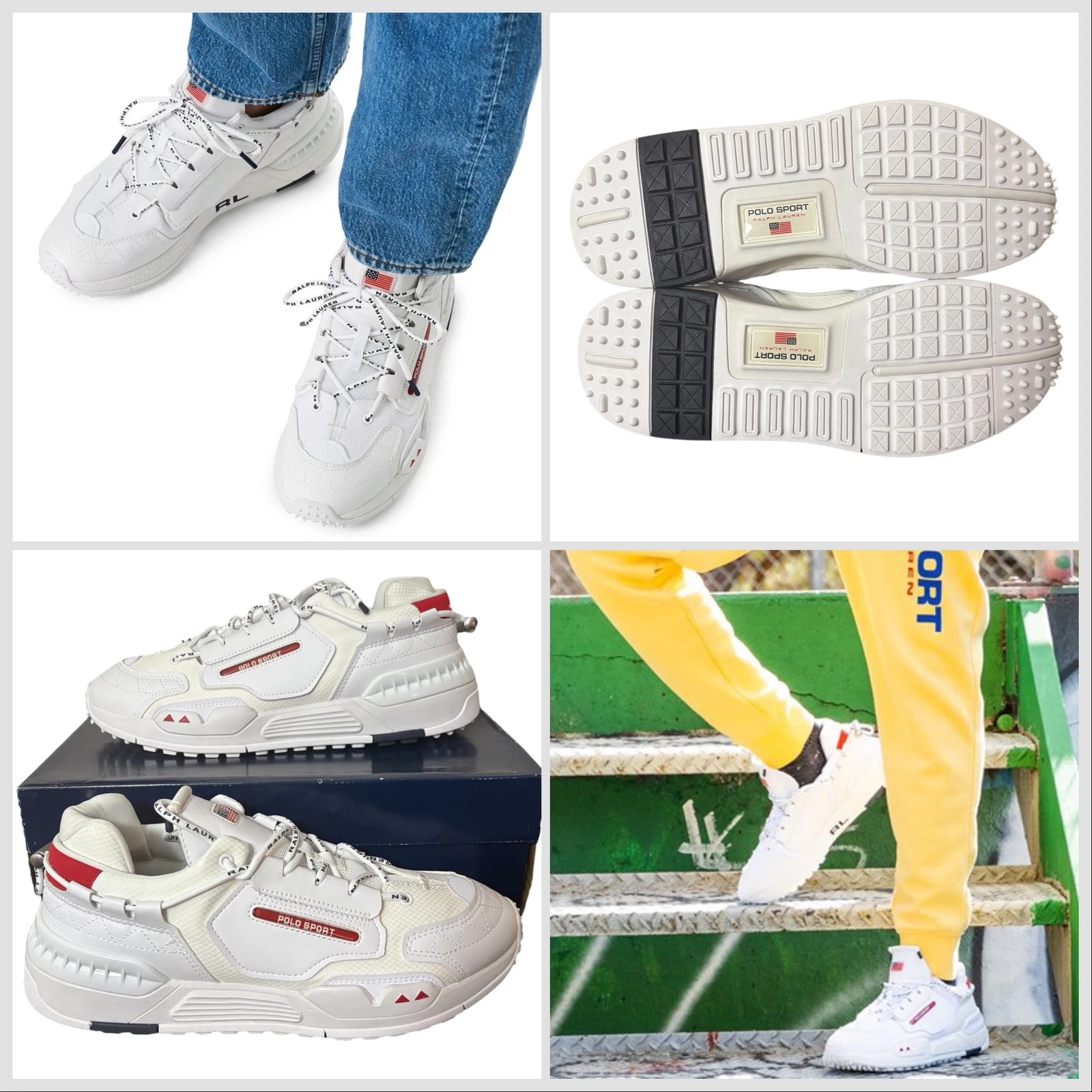 Polo Ralph Lauren PS200 “White/Red” Men’s Casual Sneakers [809841218-001]