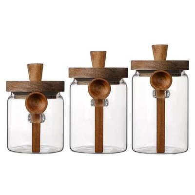 Clear Glass Container For Coffee Sealed Kitchen Storage Solution