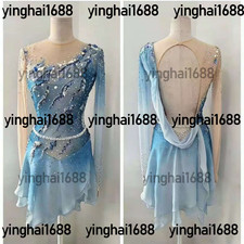 New figure skating dress Y0468--blue