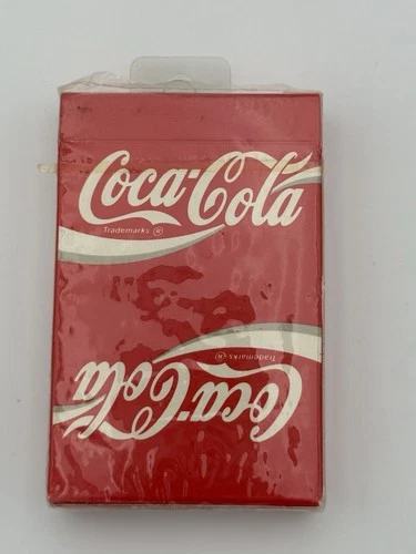 Vintage Coca Cola Advertising Plastic Coated Deck US Playing Cards Coke SEALED