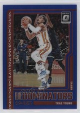 2023 Panini Donruss Optic Elite Dominators Blue Prizm 21/49 Trae Young #6 02v3