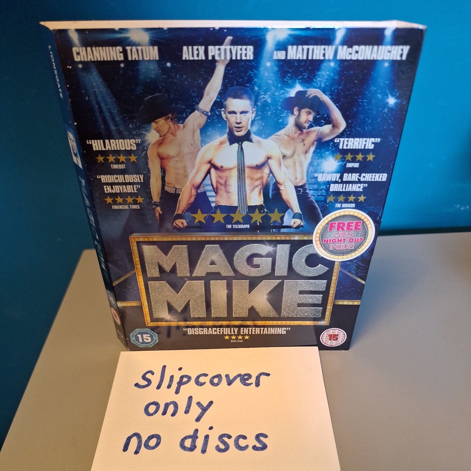 Magic Mike BLU RAY Slipcover only No Discs. Channing Tatum