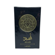 Lattafa Asad Eau de Parfum Natural Spray 3.4 fl oz / 100 ml Unisex Vanilla