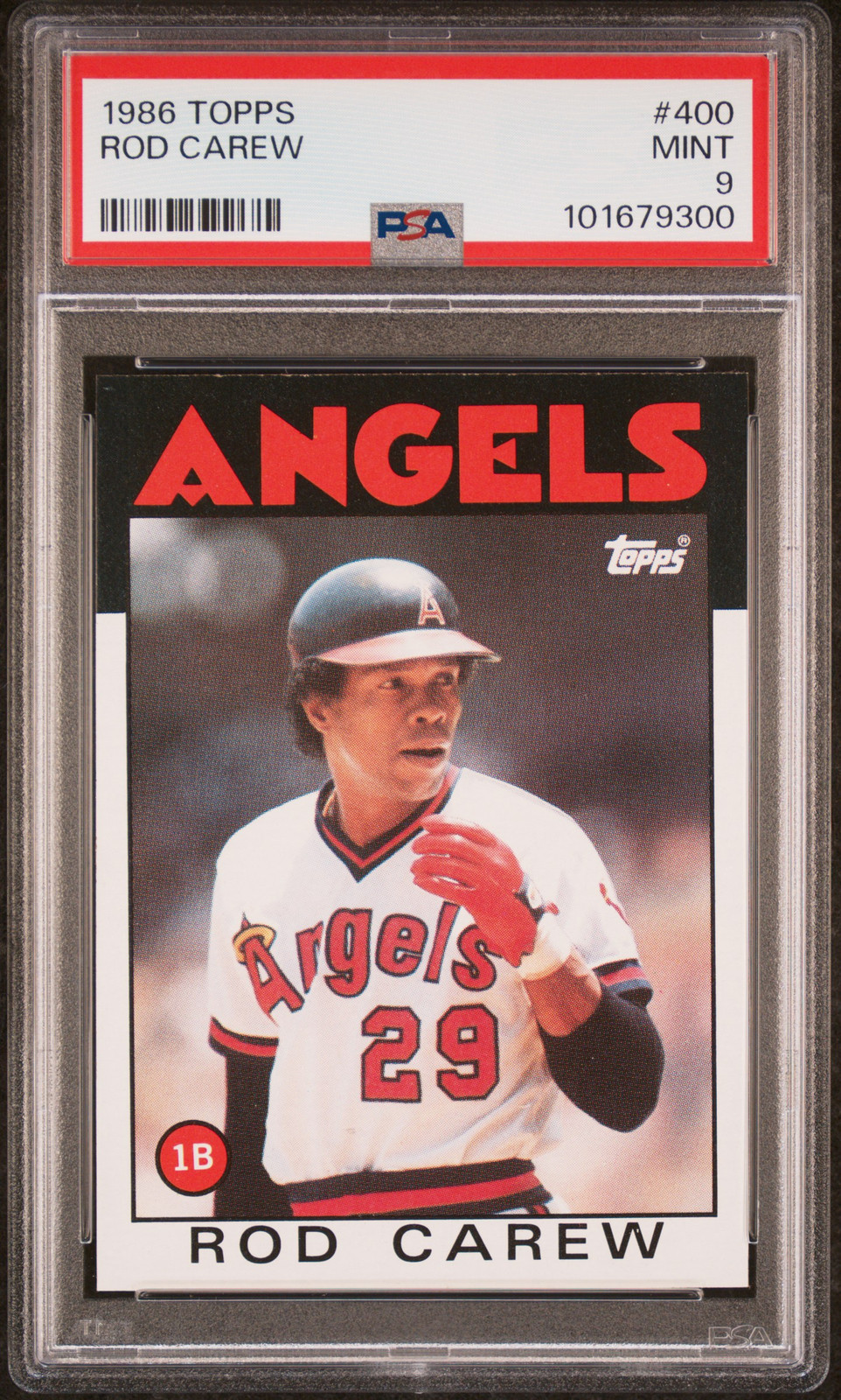1986 TOPPS #400 ROD CAREW PSA 9