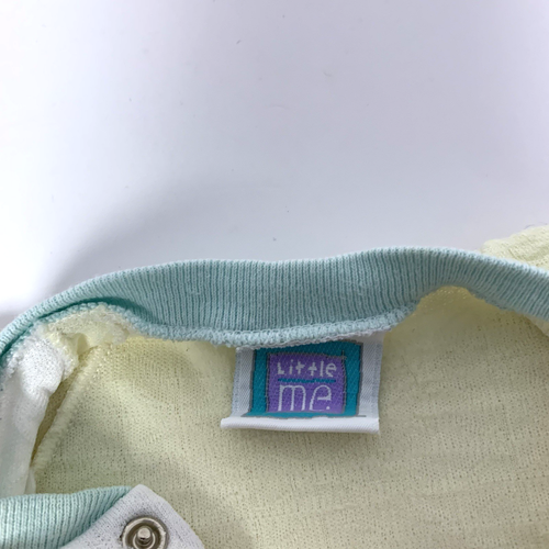 Vintage Little Me Yellow Duck Footed Romper Pajamas Baby 0–3 Months - Picture 4 of 7