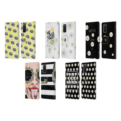 HEAD CASE DESIGNS EVERYTHING DAISIES LEATHER BOOK CASE FOR SAMSUNG PHONES 1
