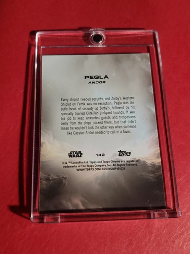2025 Topps Star Wars Chrome #142 Pegla Debut Endor - Foto 2 di 2