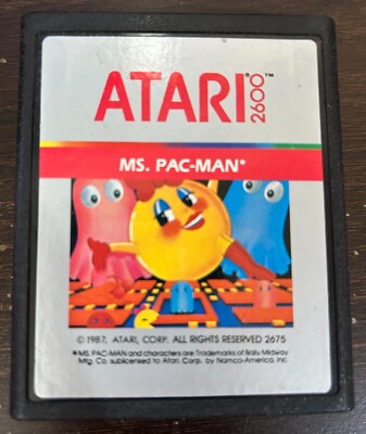 Ms. Pac-Man (Atari 2600, 1985) Cartridge Only Classic Game - Video