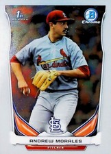 2014 Bowman Chrome CDP76 Andrew Morales 1st Rookie Card St. Louis Cardinals