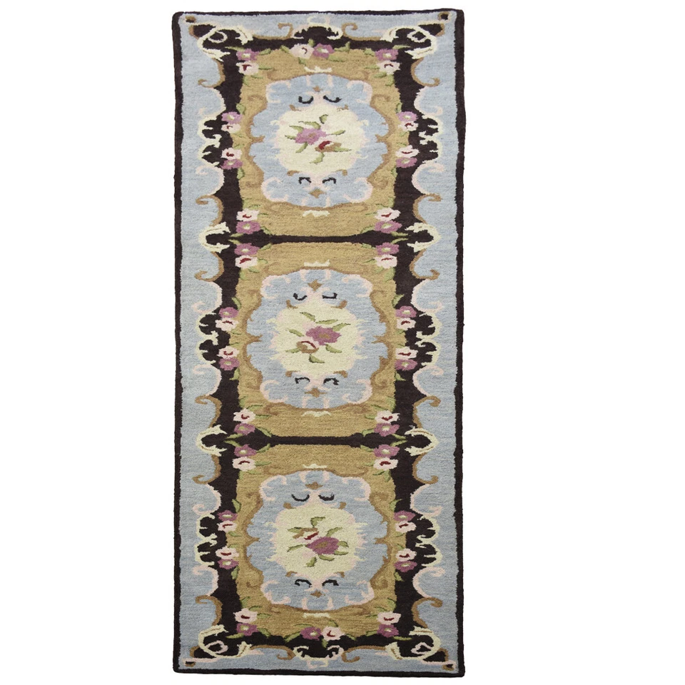 Victorian Style Aubusson All Sizes Area Rug Hand-tufted Wool Carpet - Image 3 of 4