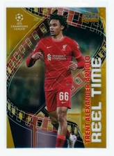2021-22 Trent Alexander-Arnold Topps Stadium Club Chrome Reel Time Gold 20/50