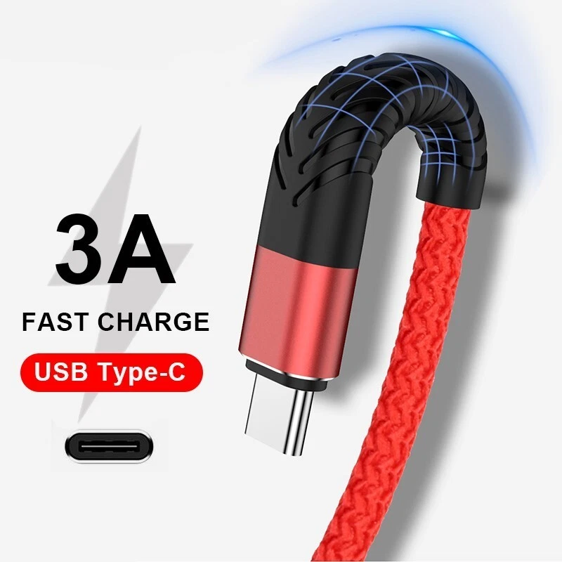 Fast Charger For Samsung Galaxy S8 S9 S10 Plus Type C USB-C Cord Charging Cable - Image 2 of 4