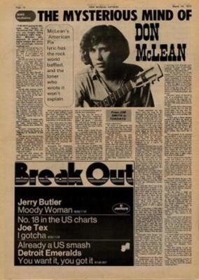 Don McLean UK Interview 1972