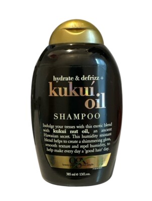 OGX Kukui Oil Shampoo SULFATE FREE Hydrate & Defrizz Hawaiian