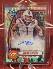 2024 BOWMAN U Chrome KYRON DRONES Stealth Auto Virginia Tech PA-KDR
