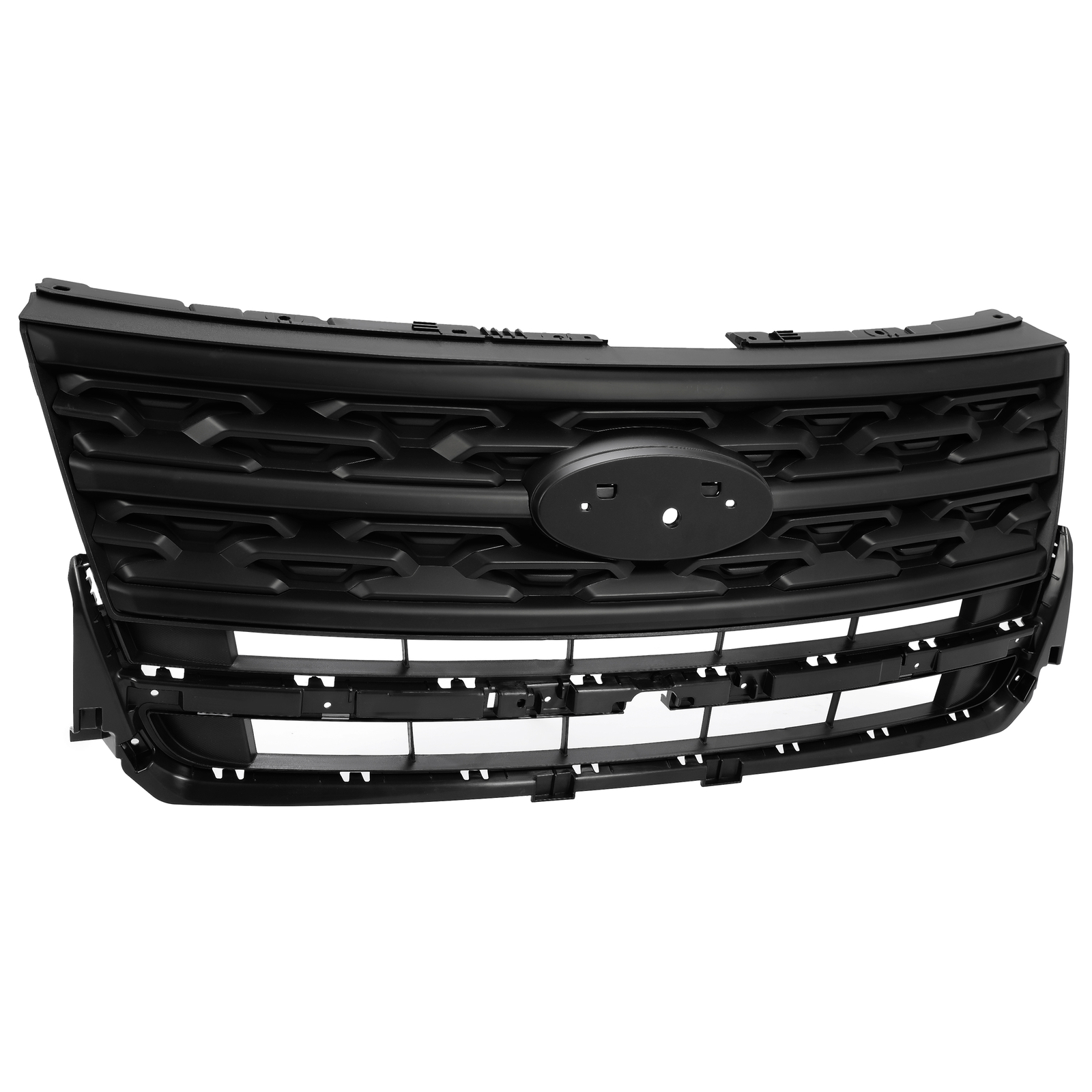 For Ford Explorer SUV Sport 2018-2019 Black Front Hood Bumper Upper Grille