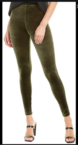 Green Velvet Leggings Size XL | eBay