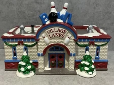 Department 56 Original Snow Village Bowling Alley 54858 DAMAGED & No Light Cord