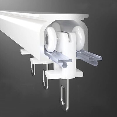 Aluminum Alloy Curtain Track Rod Ceiling Side Installation Durable Accessories