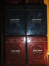 BRAND NEW SEALED Star Wars Playing Cards Blue And Red Theory 11 LOT of 4 Decks