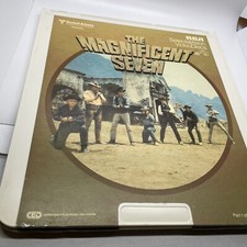 The Magnificent Seven CED Movie double disc lot  RCA SelectaVision video disc