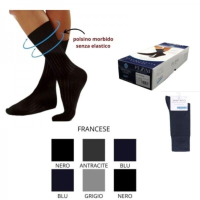 6 Paia – Calza Sanitaria Corta Uomo in Filo di Scozia – ECCELLENZA ITALIANA