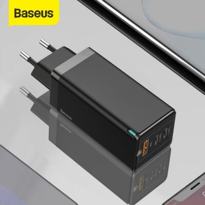 Chargeur rapide Baseus 65W GaN 4.0 3.0 Type C PD chargeur rapide 3 ports USB