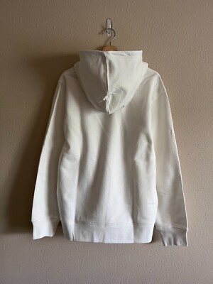 Adidas Y-3 Yohji Graphic Logo Hoodie - Size Large - White Orange