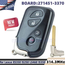 for Lexus ES350 IS250 LS460 IS350 Smart Remote Car Key Fob HYQ14AAB 271451-3370