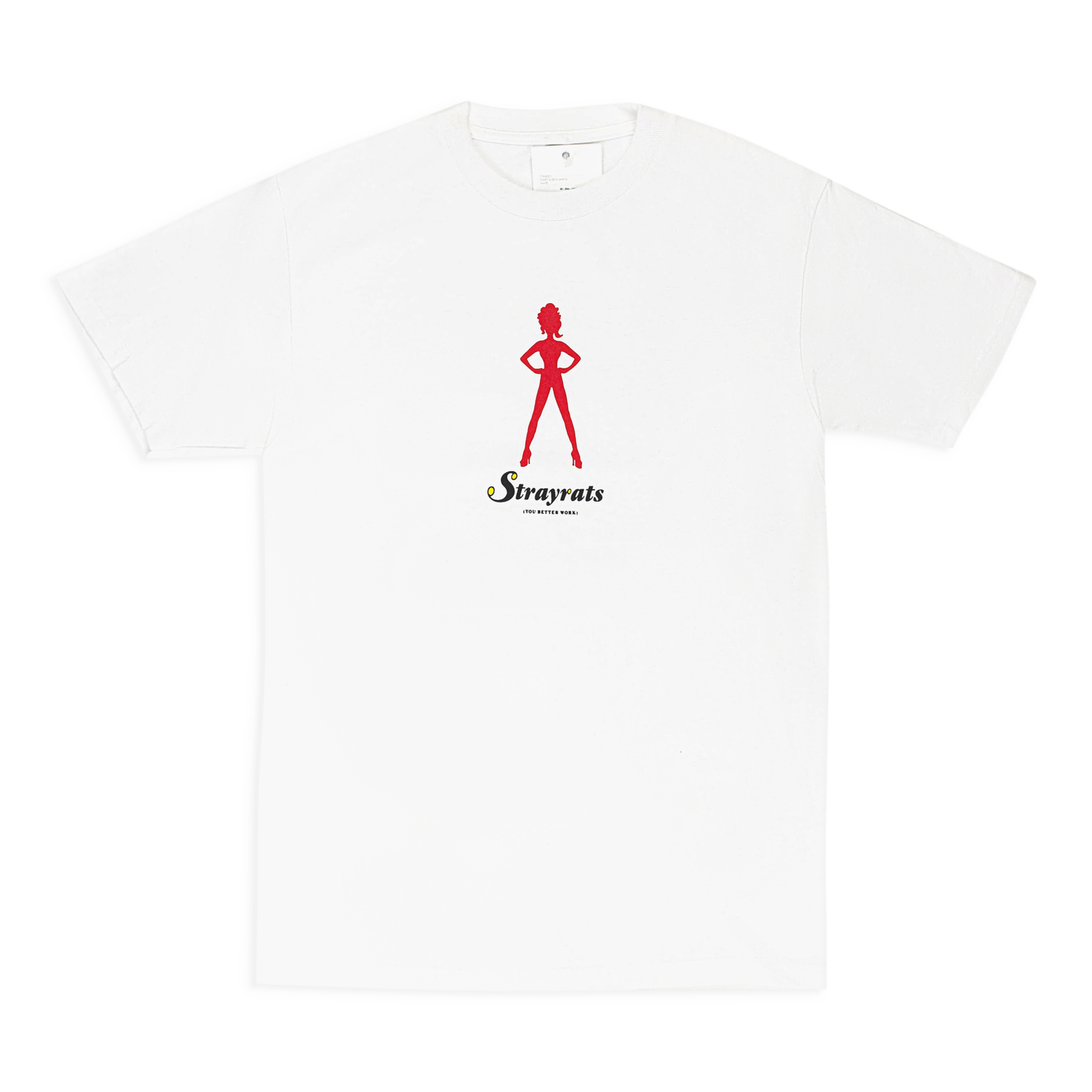 БЕЛАЯ ФУТБОЛКА NWT STRAY RATS С КОРОТКИМ РУКАВОМ, РАЗМЕР S $34
