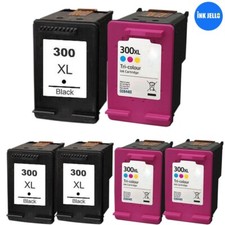 Ink Catridges 300XL Fits for HP Deskjet D1600 D1660 D1663 D2500 LOT