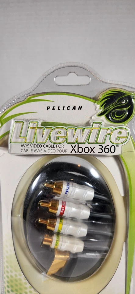 Pelican Livewire AVS AV S Video For XBox 360 Gold Ends 8 Ft PL3613 - Image 2 of 4