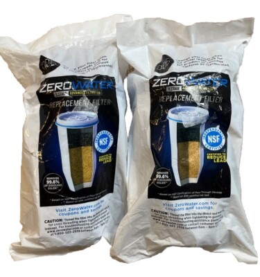 ZeroWater 5 Stage Water Filter 2 Pack Advanced Filtration New Sealed