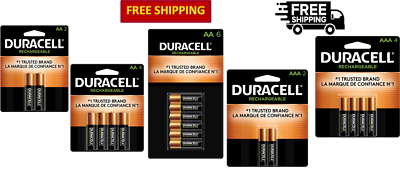 #ad Duracell Rechargeable AA amp; AAA Pre Charged Batteries For Long lasting Power $20.99