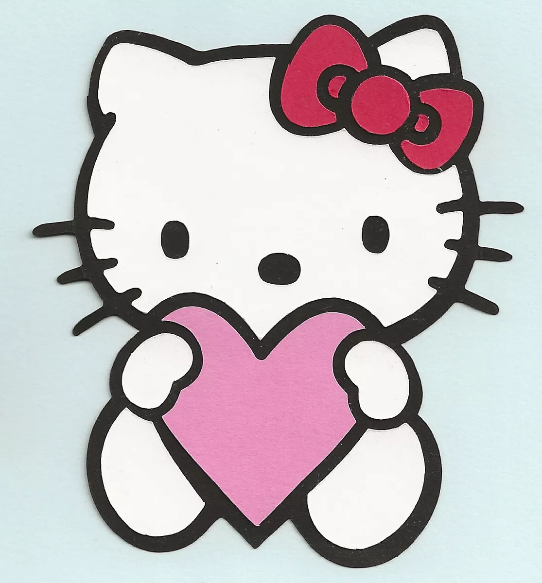 Hello Kitty Die Cut, Hello Kitty Heart Die Cut , ANY COLOR(S) 1 pc