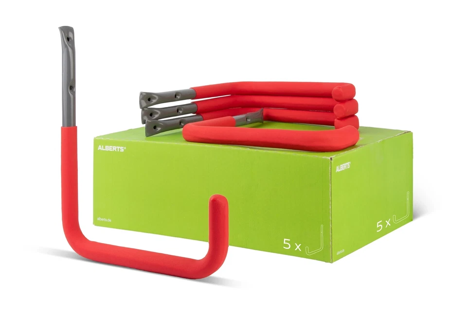 Alberts 5x Wandhaken Allzweckhaken Wandhalterung Universalhaken Gerätehalter