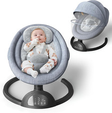 Baby Swings for Infants, Portable Baby Swing for Indoor and Outdoor, Bluetooth B