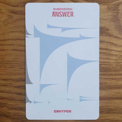 Jay Official Photocard Enhypen Dimension : Answer Genuine Kpop | eBay