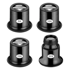 Versatile Reliable 5/10/15/20 Magnifying Glass Eyepiece for Watch Jewelry Repair