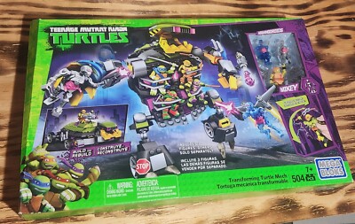 Mega Bloks Teenage Mutant Ninja Turtles-Transforming Turtle Mech  Mikey NEW 2015