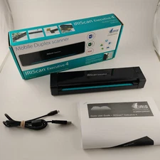 IRISCan Executive 4 Mobile Duplex Scanner - Portable - USB - Canon -  FREE SHIP