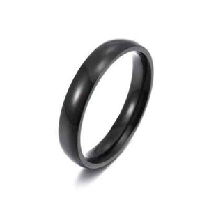 Authentic 4MM Gold Plated Men Women Wedding Ring Band Size 4-13