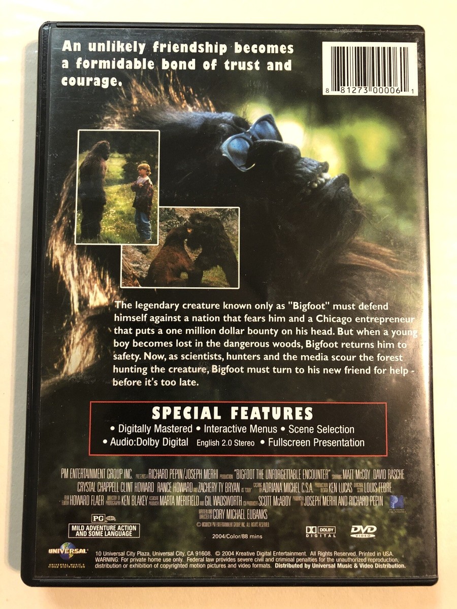 Bigfoot: The Unforgettable Encounter (DVD, 2004) for sale online