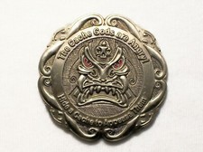 The Cache Gods are Angry - Antique Silver Finish - New Unactivated Geocoin